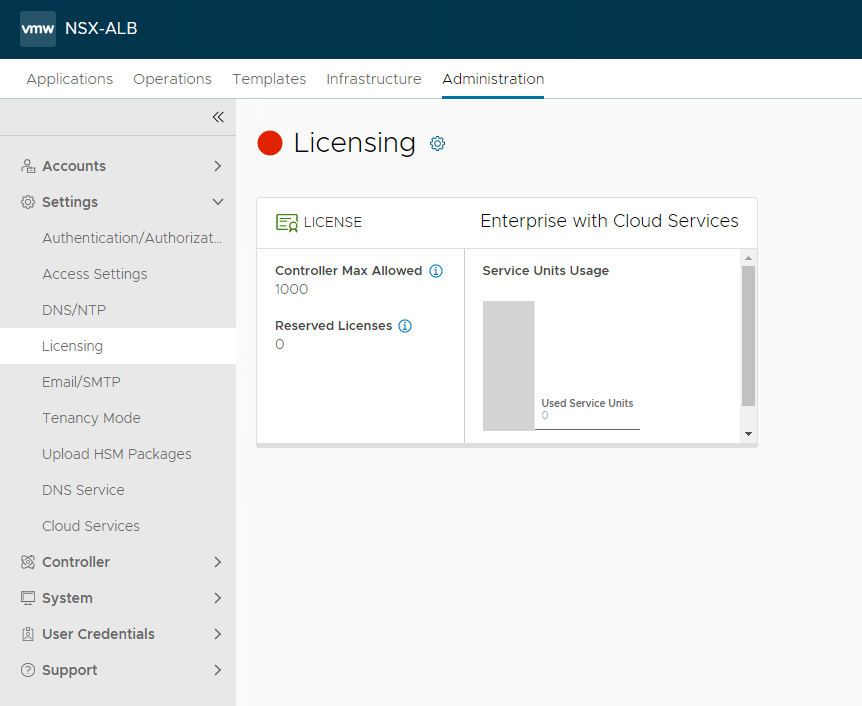 License configuration - change licensing type