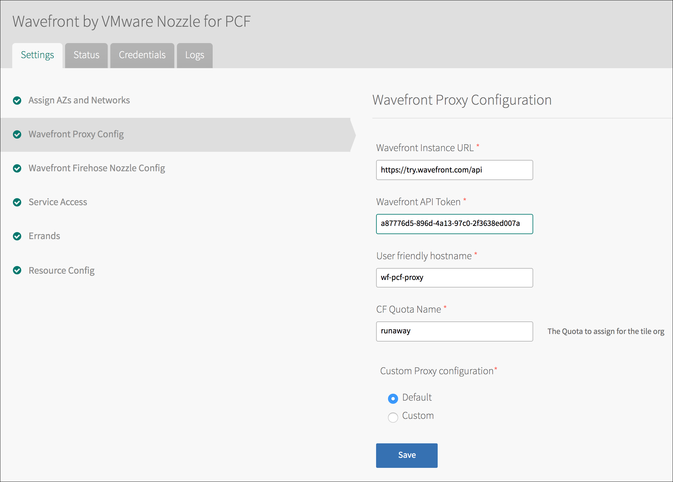 Configure Proxy