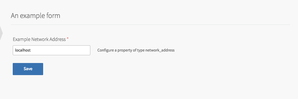 Example Product with Network Address