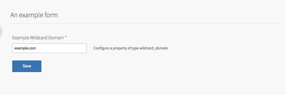 Example Product with Wildcard Domain