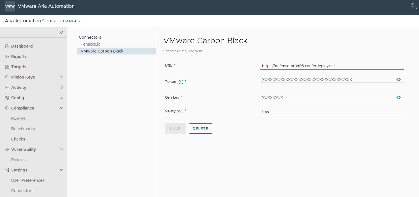 Carbon Black configuration