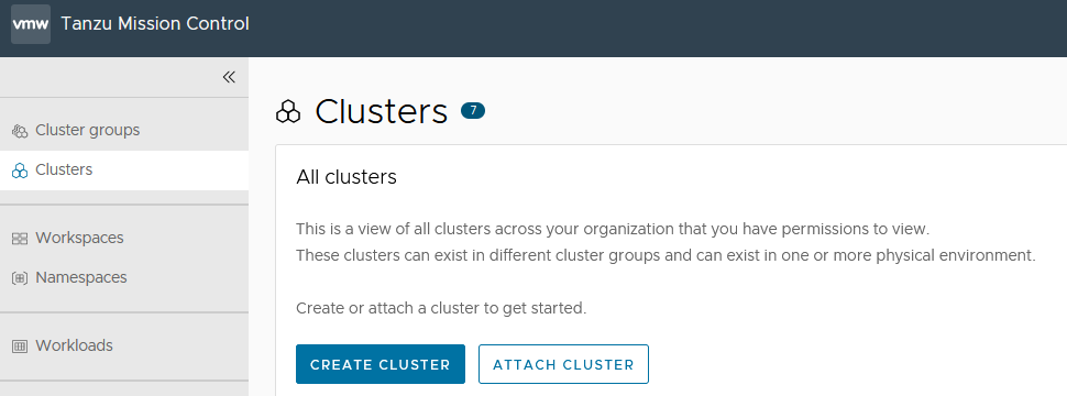 Attach Cluster