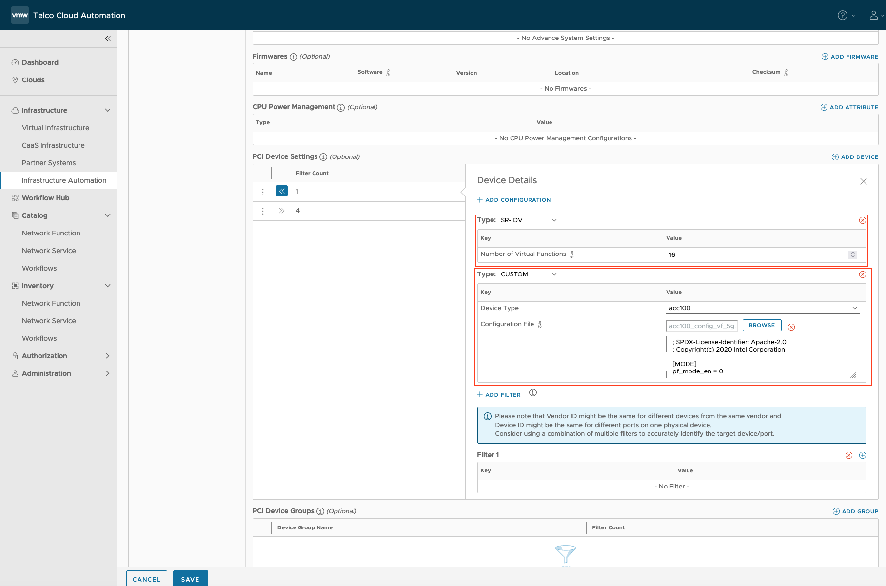 Add a PCI Device of SR-IOV and Custom Types