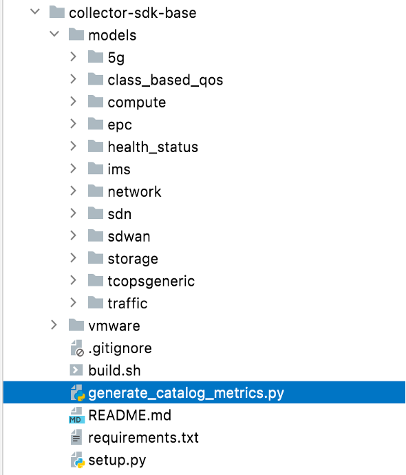 Catalog Metric Python Classes