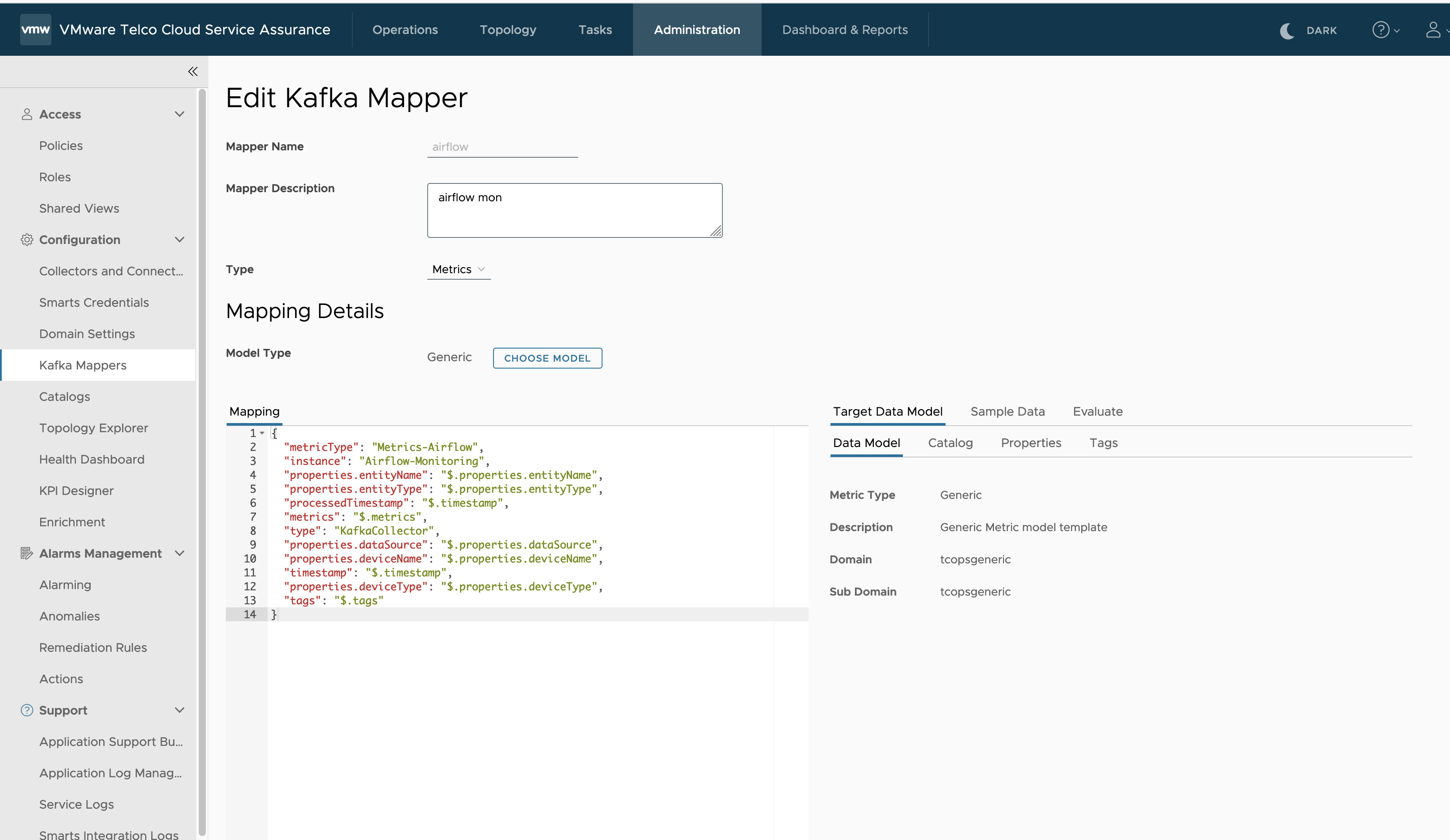 Kafka Mapper for Externa Airflow Service