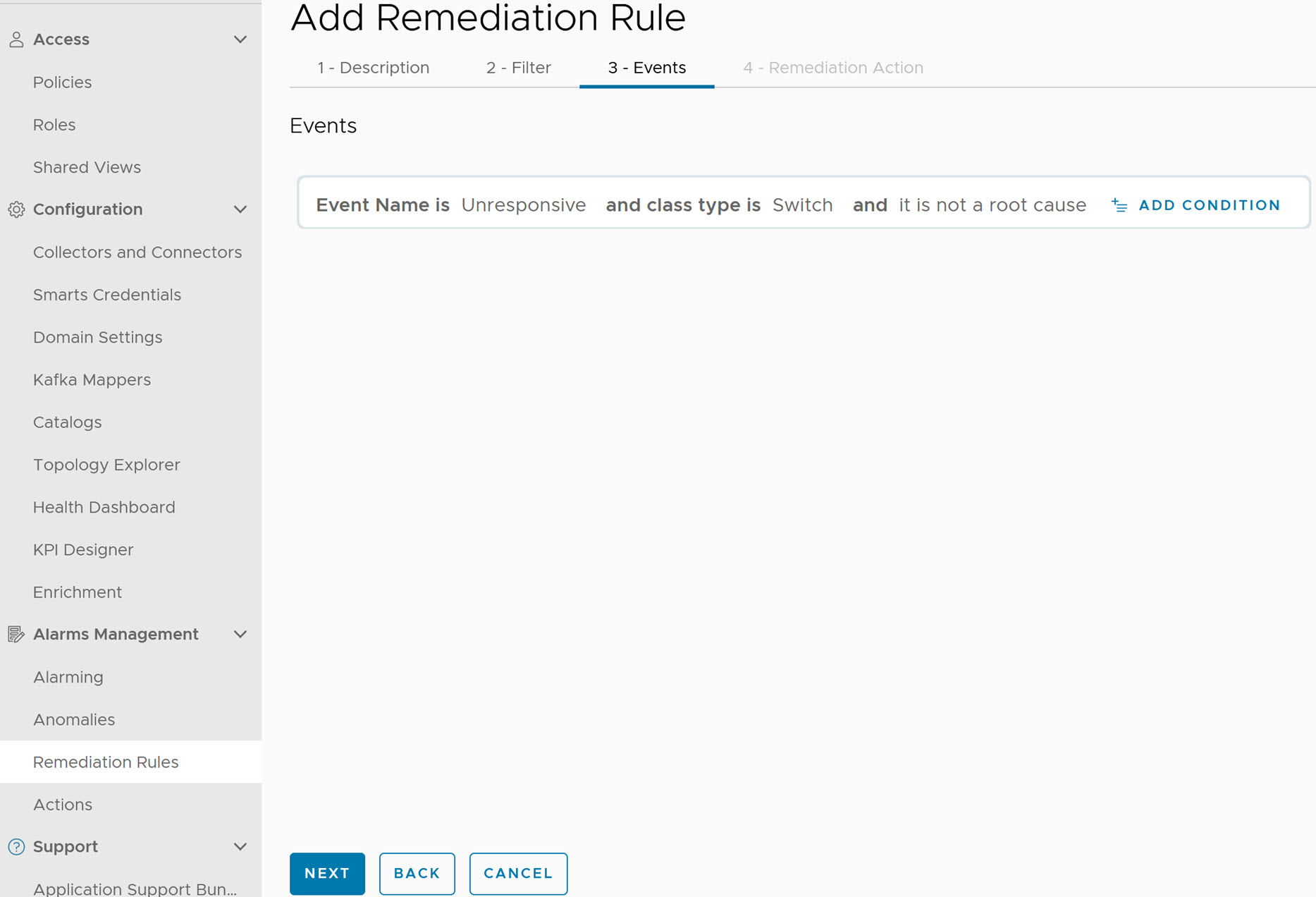 Remediation Rule Events