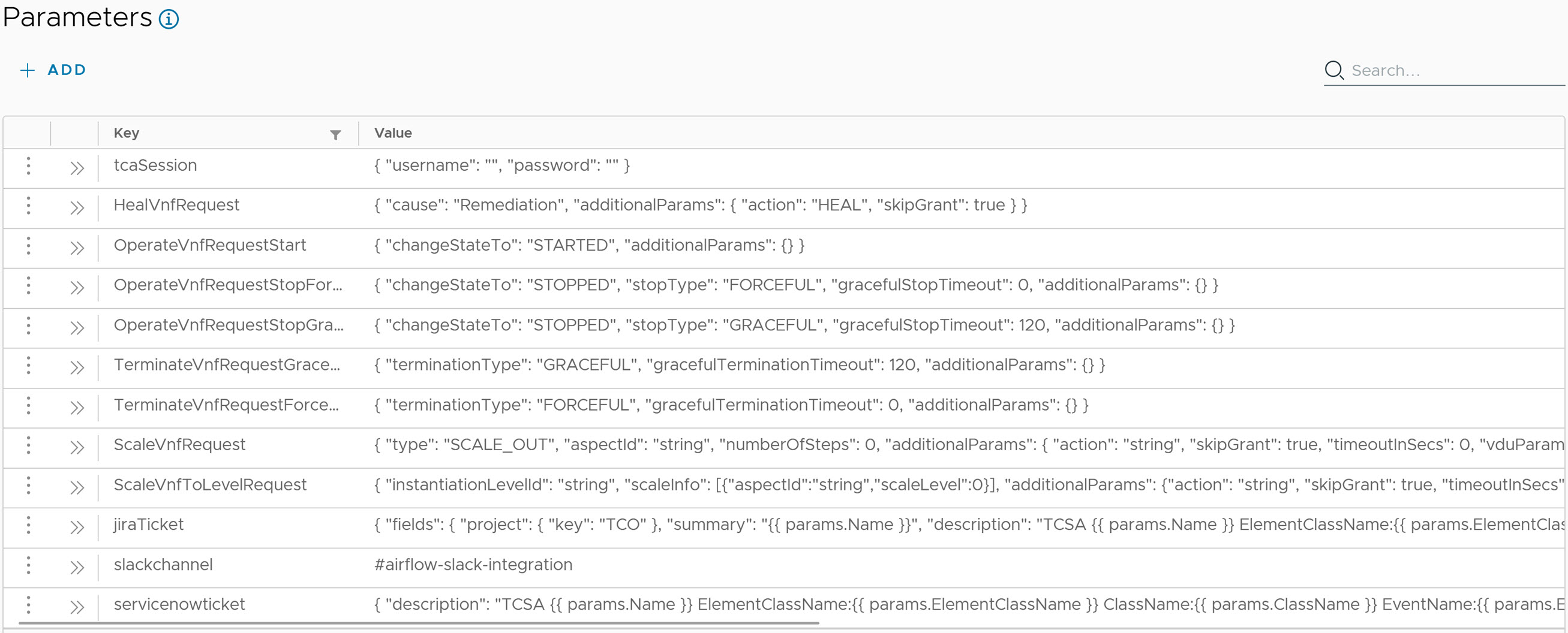 CustomizeActionParameter