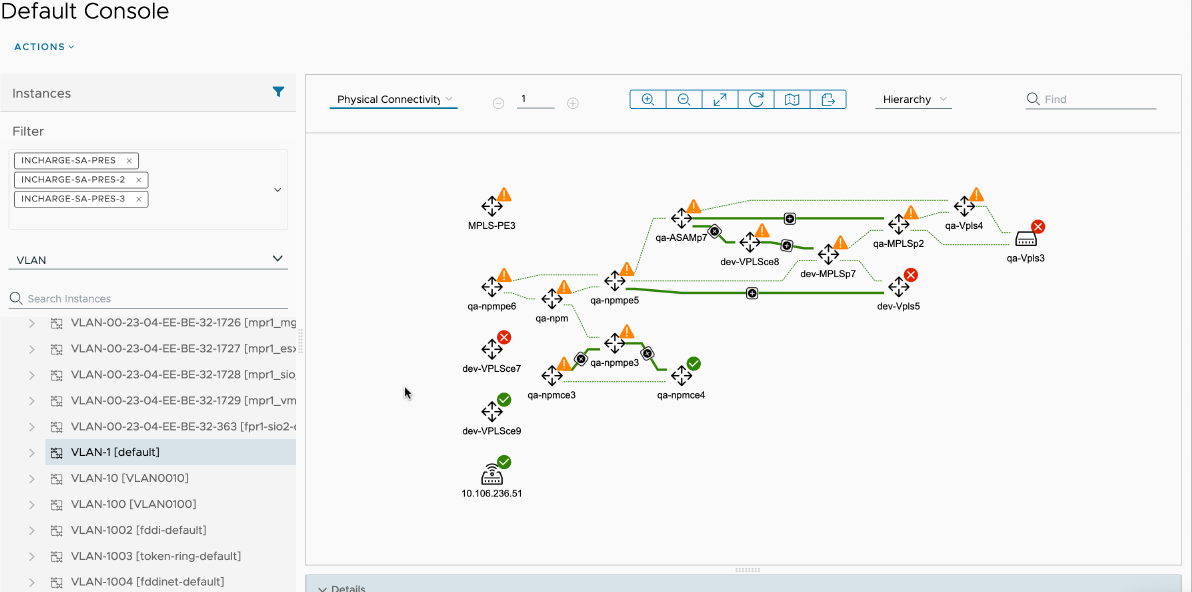 Physical Connectivity VLAN Map