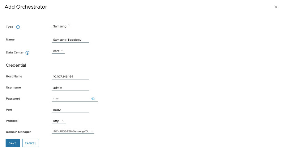 Samsung vDU Topology Discovery