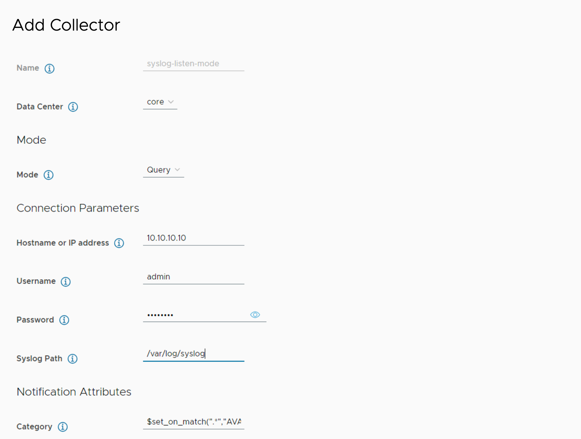 Syslog Collector