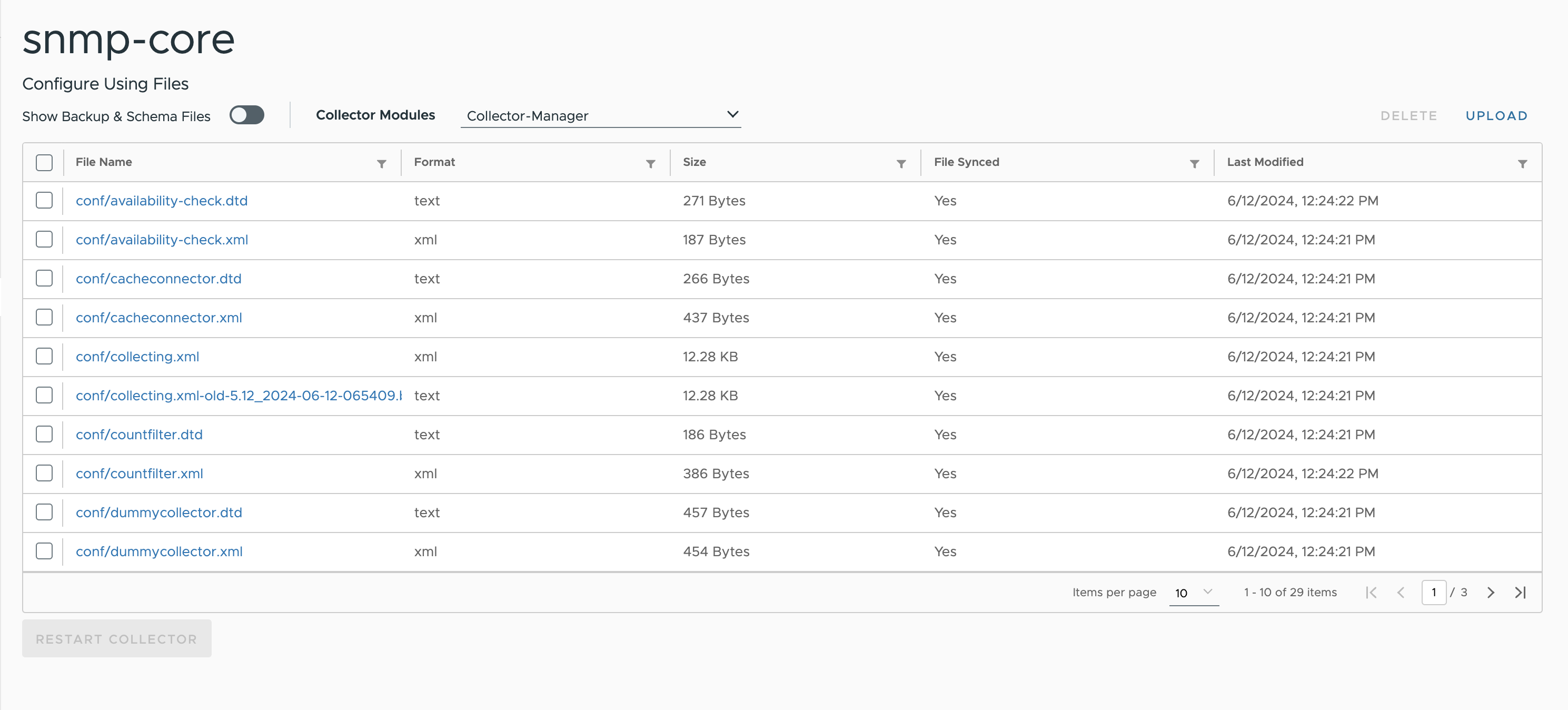 Configuration Files VIew