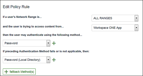 Screenshot of Add Policy Rule page