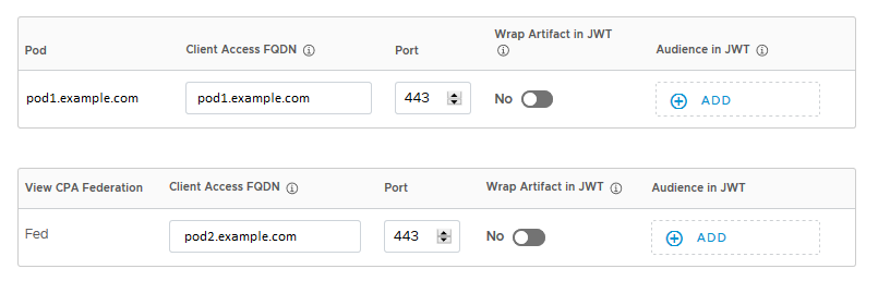 edit network range for view settings