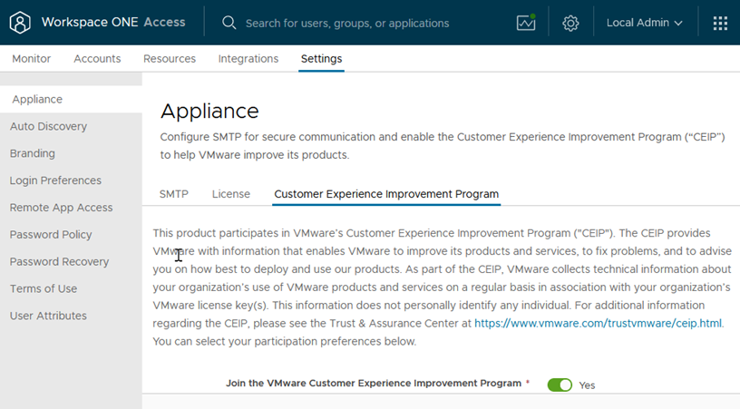 Join the vmware customer experience improvement program что это