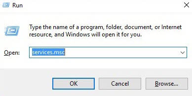 This partial screenshot shows the Run dialog box that displays when you invoke the Windows-R keyboard combo. This lets you run programs by name.