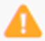 The sync failed icon is a yellow hazzard sign with an exclamation mark in the center.