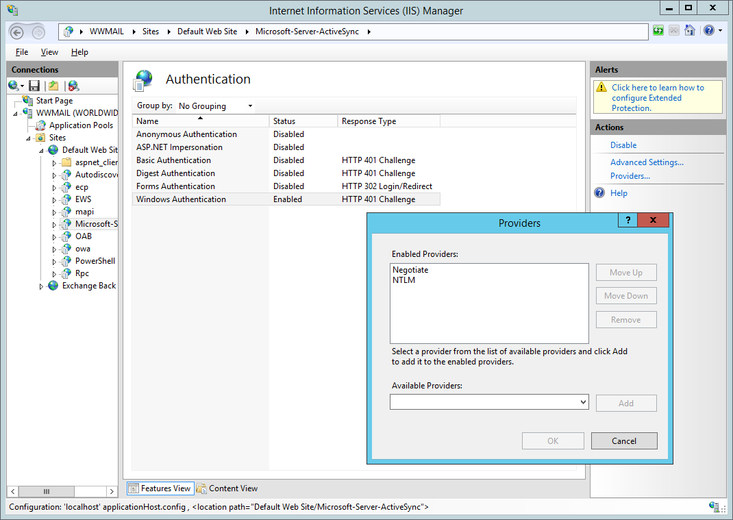 Configure KCD For Cross Domain Authentication