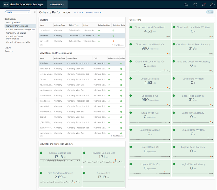 Cohesity Performance