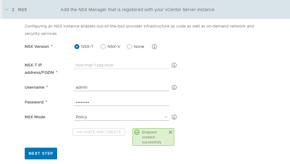 Example of NSX-T