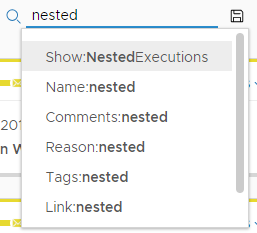 Search Nested Executions