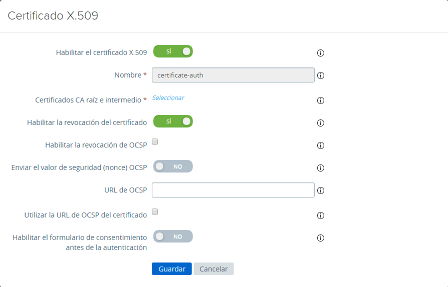 Certificado a Kerberos: certificado X509