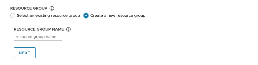 Crear nuevo grupo de recursos