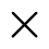 Icono de símbolo de multiplicación.
