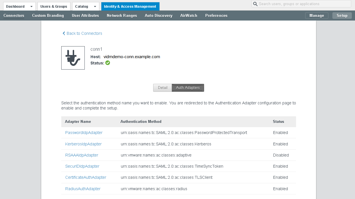 méthodes d'authentification de connecteur sortant