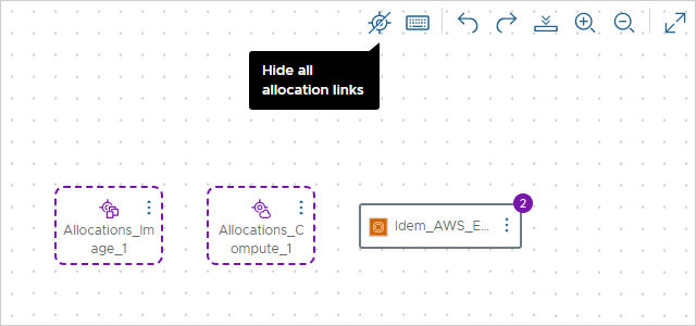 Nascondere le linee di connessione