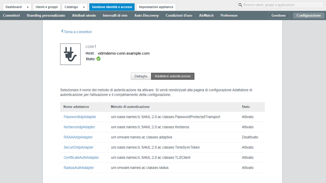 Metodi di autenticazione del connettore in uscita