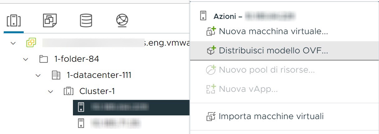 Distribuzione del file OVA di NSX