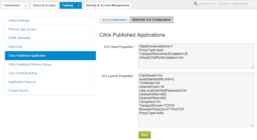 Citrix ICA Netscaler