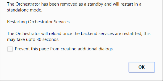 disaster-recovery-orchestrator-removed-as-standby-dialog