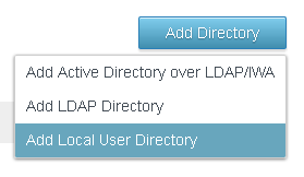 optie lokale directory toevoegen