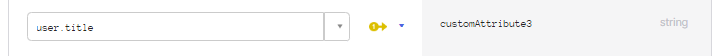 customAttribute3 is toegewezen aan user.title.