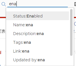若要顯示已啟用的管線，請在搜尋區域中輸入「ena」，然後選取 Status:Enabled。