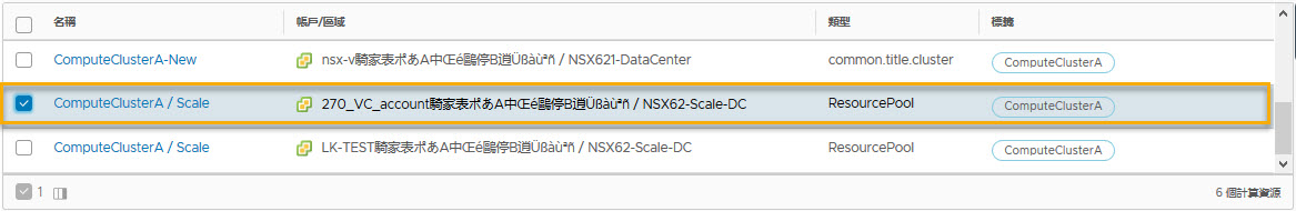 向 vmc 計算資源和雲端區域 3 新增標籤