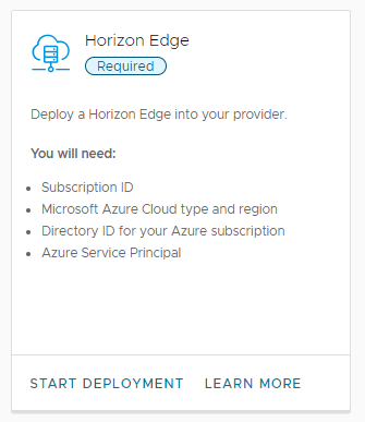 可讓您建立 Horizon Edge 定義的 [新增 Horizon Edge] 頁面