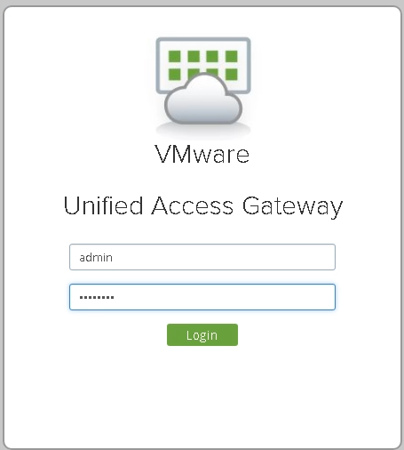 [Unified Access Gateway 登入] 畫面